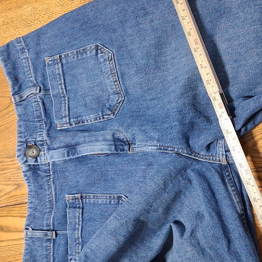 PILCRO And The Letterpress Jeans Womens 32T BLUE WIDE LEGS ?Preowned Denim Pants - Picture 3 of 7